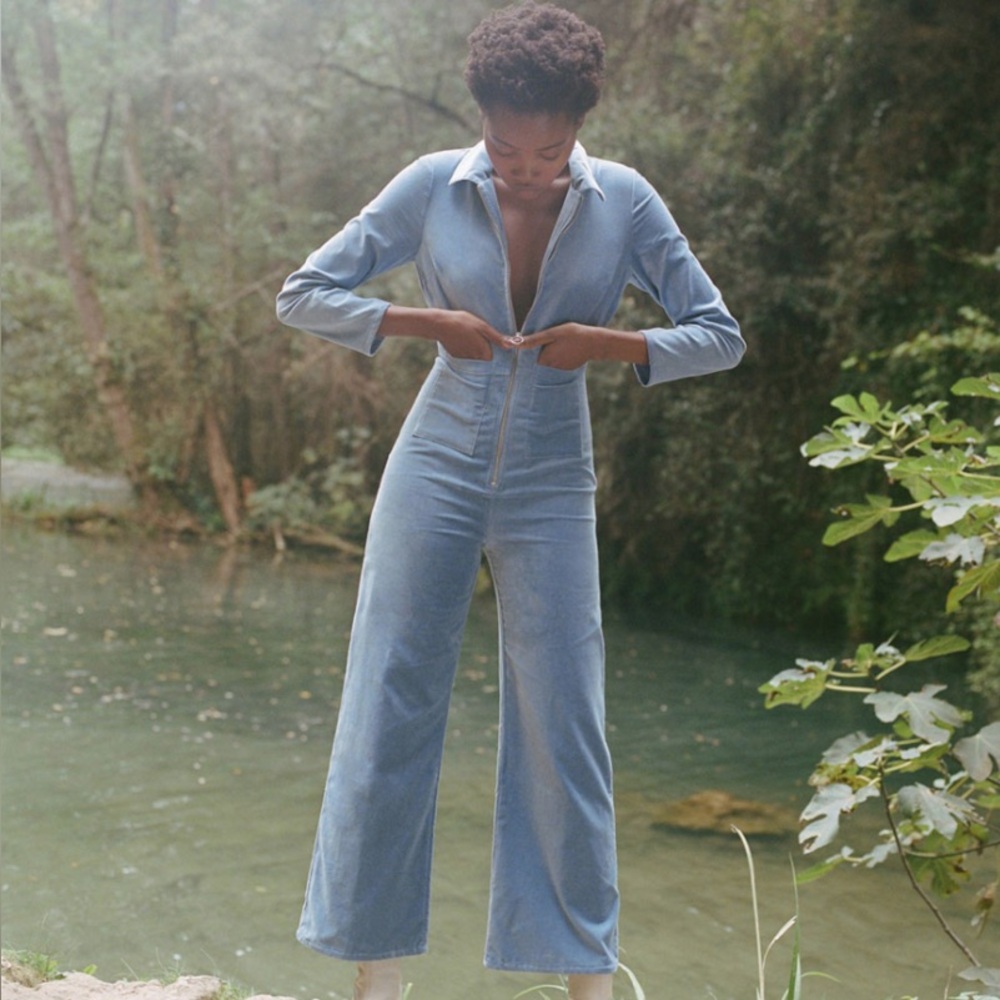 Paloma Wool Powder Blue Paufi Jumpsuit